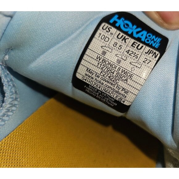 Hoka Bondi 8 Running Sneakers Women Size 10D ( Wide) - Picture 12 of 12